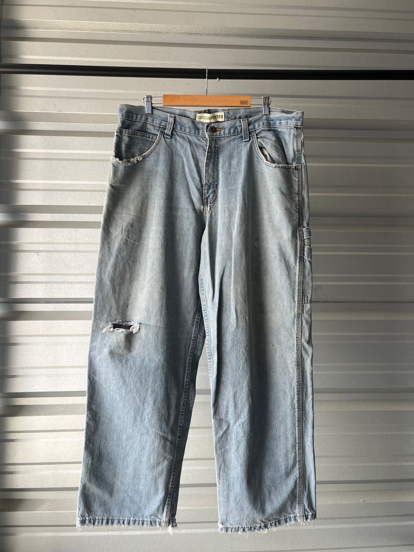 Vintage Faded Glory Baggy Light-wash Jeans - 38