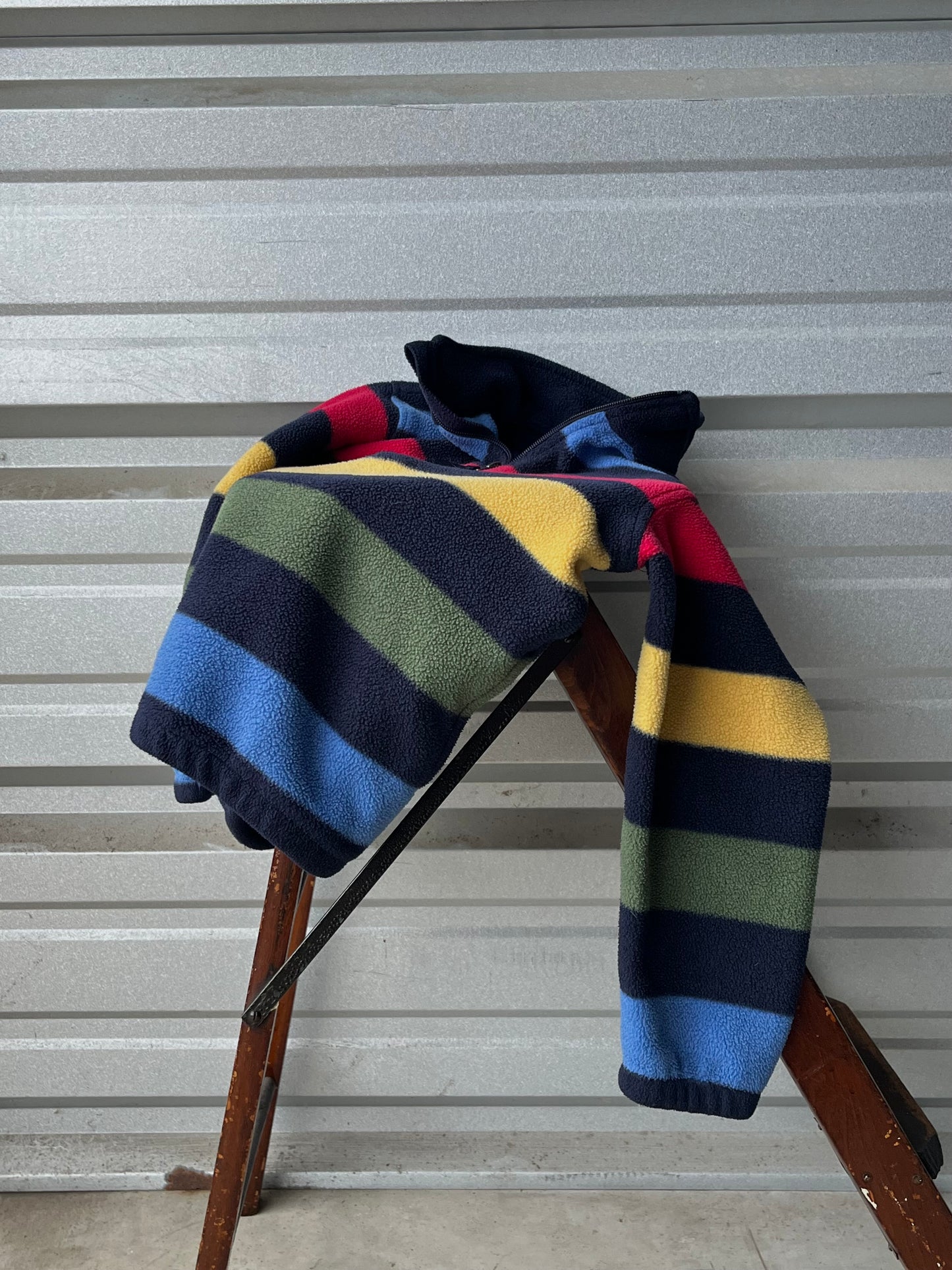 Vintage Kids Striped Fleece - Large