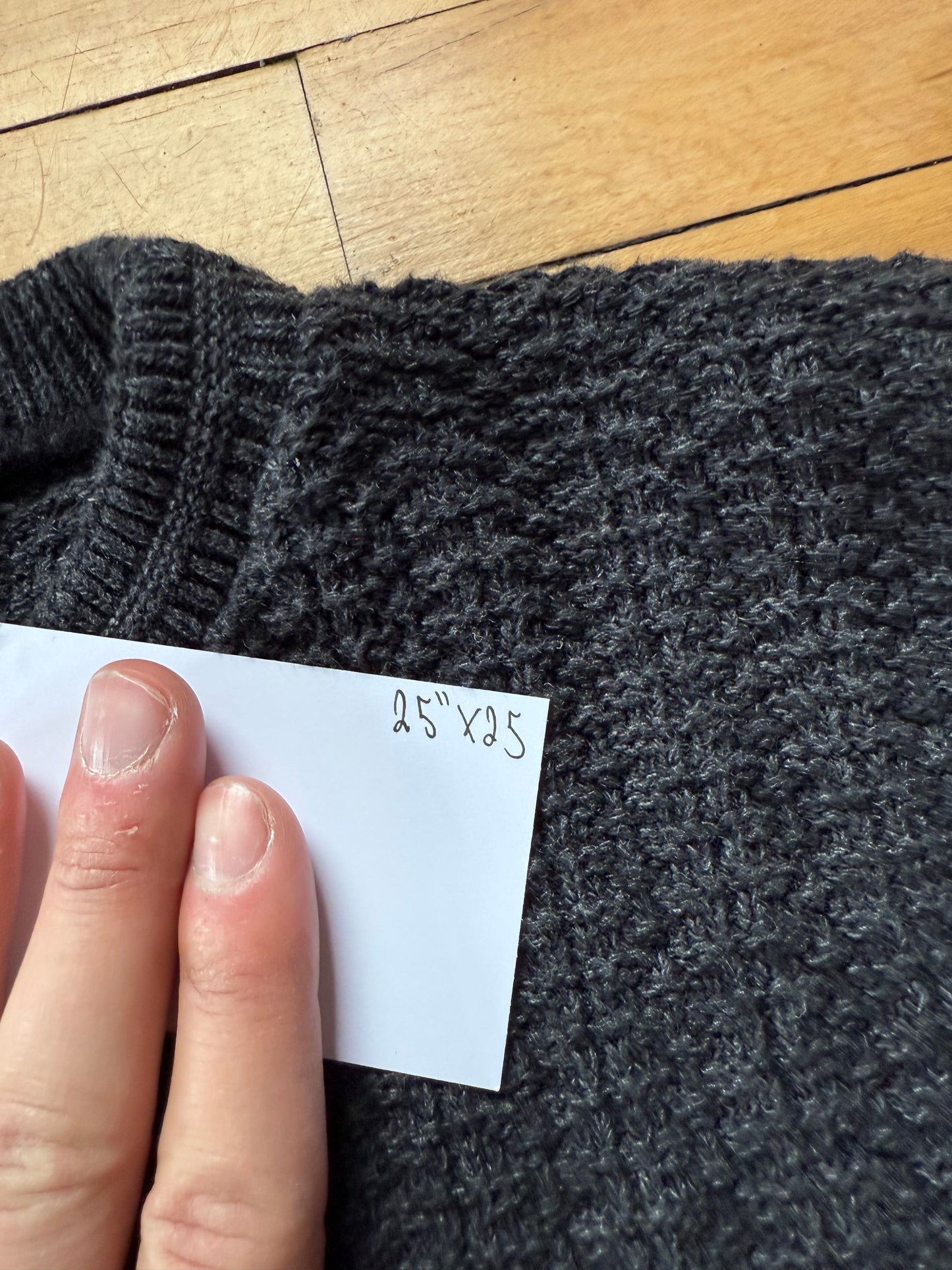 90s Black Knit Sweater - XL