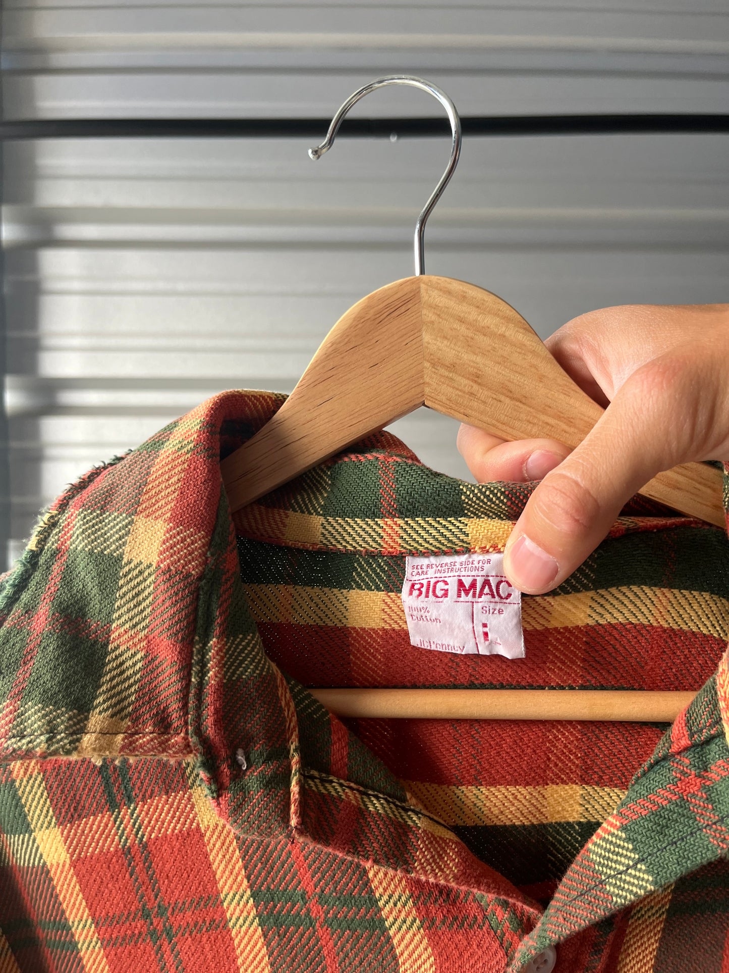 Vintage Big Mac Plaid Flannel - Large
