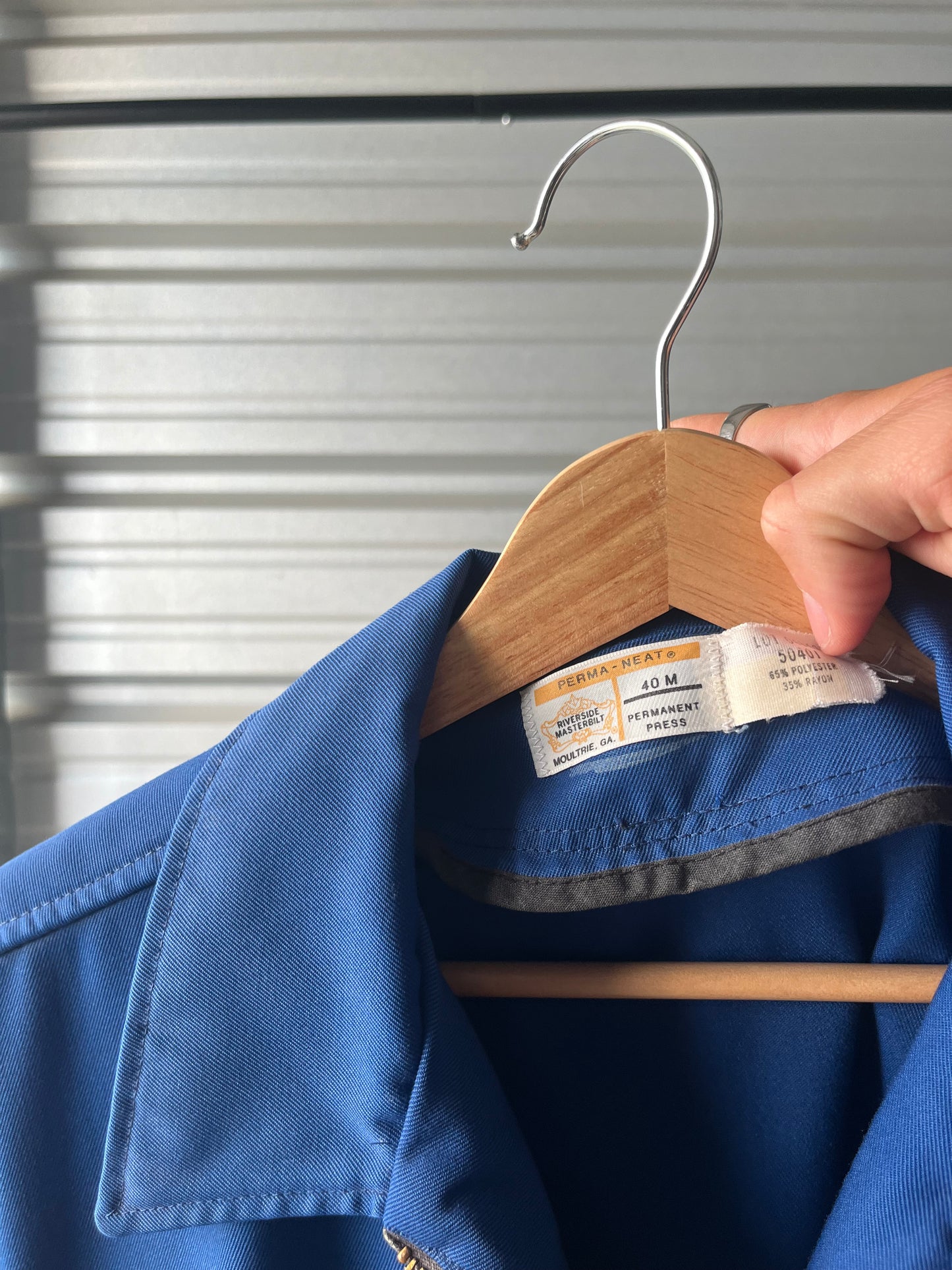 1970s Blue Mechanic Jacket - Medium