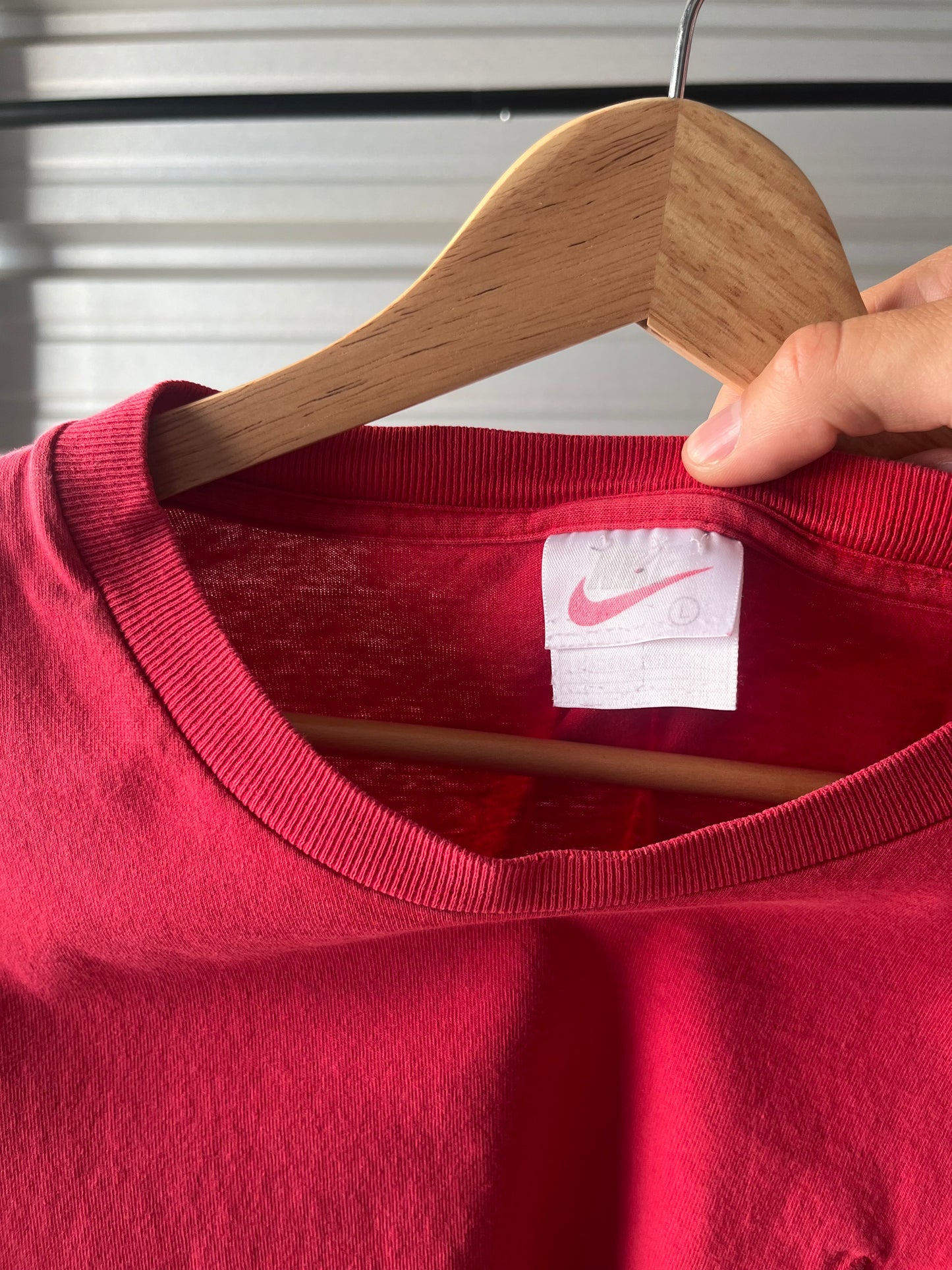 Vintage Nike Faded Red T-Shirt - Large