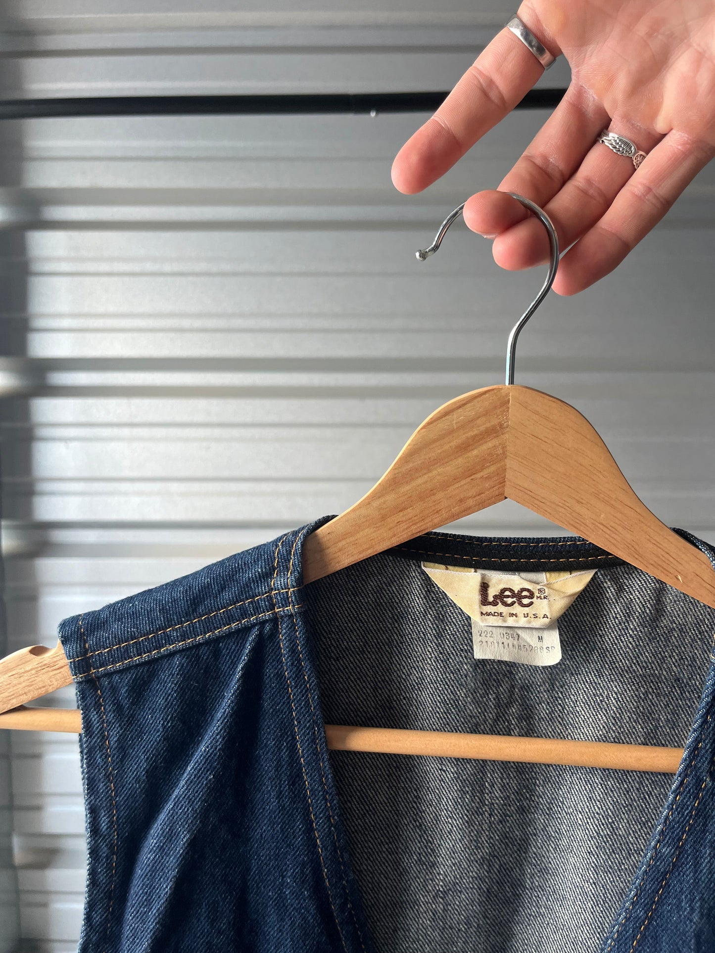 Vintage Denim Vest - Medium