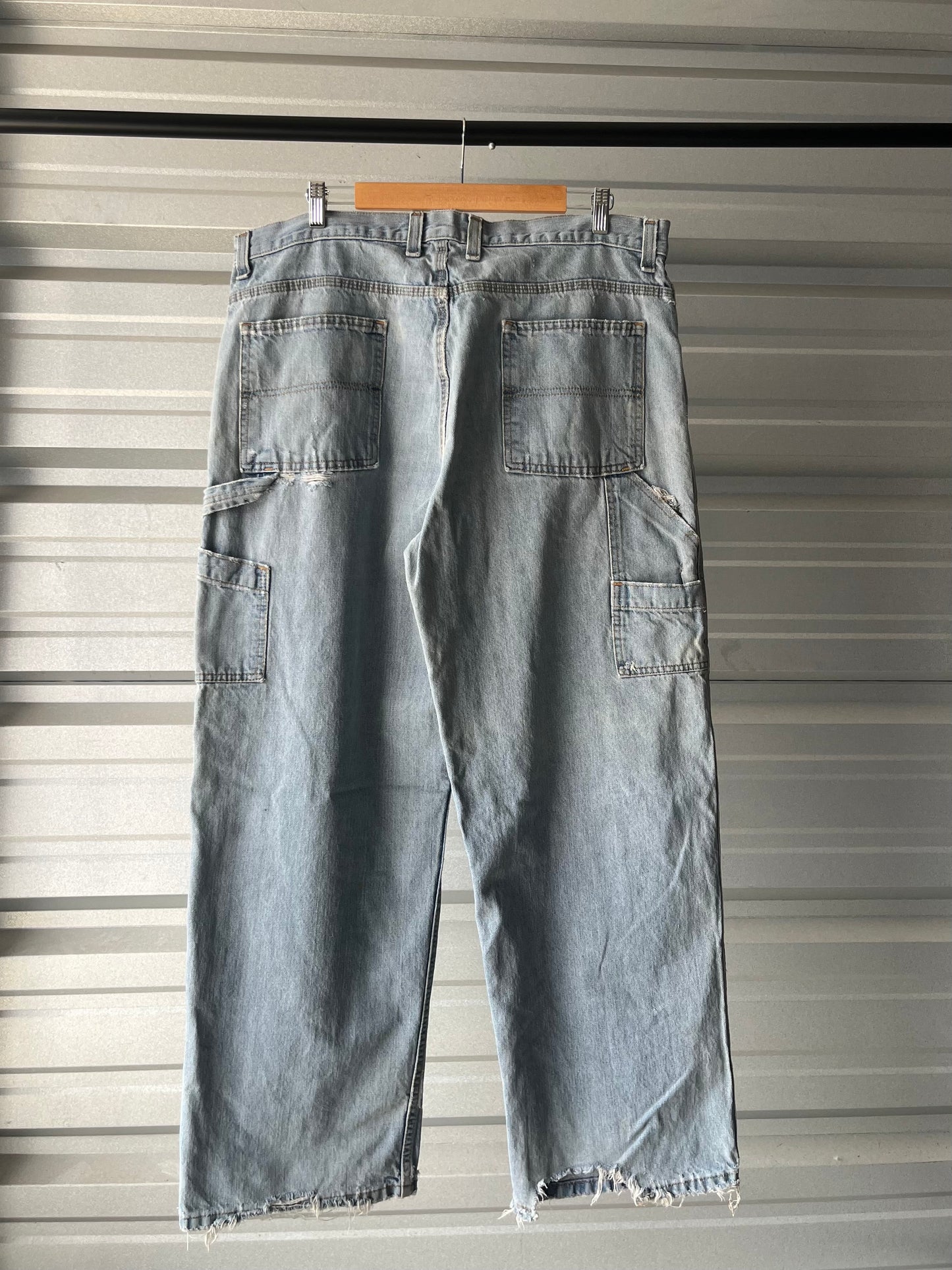 Vintage Faded Glory Baggy Light-wash Jeans - 38