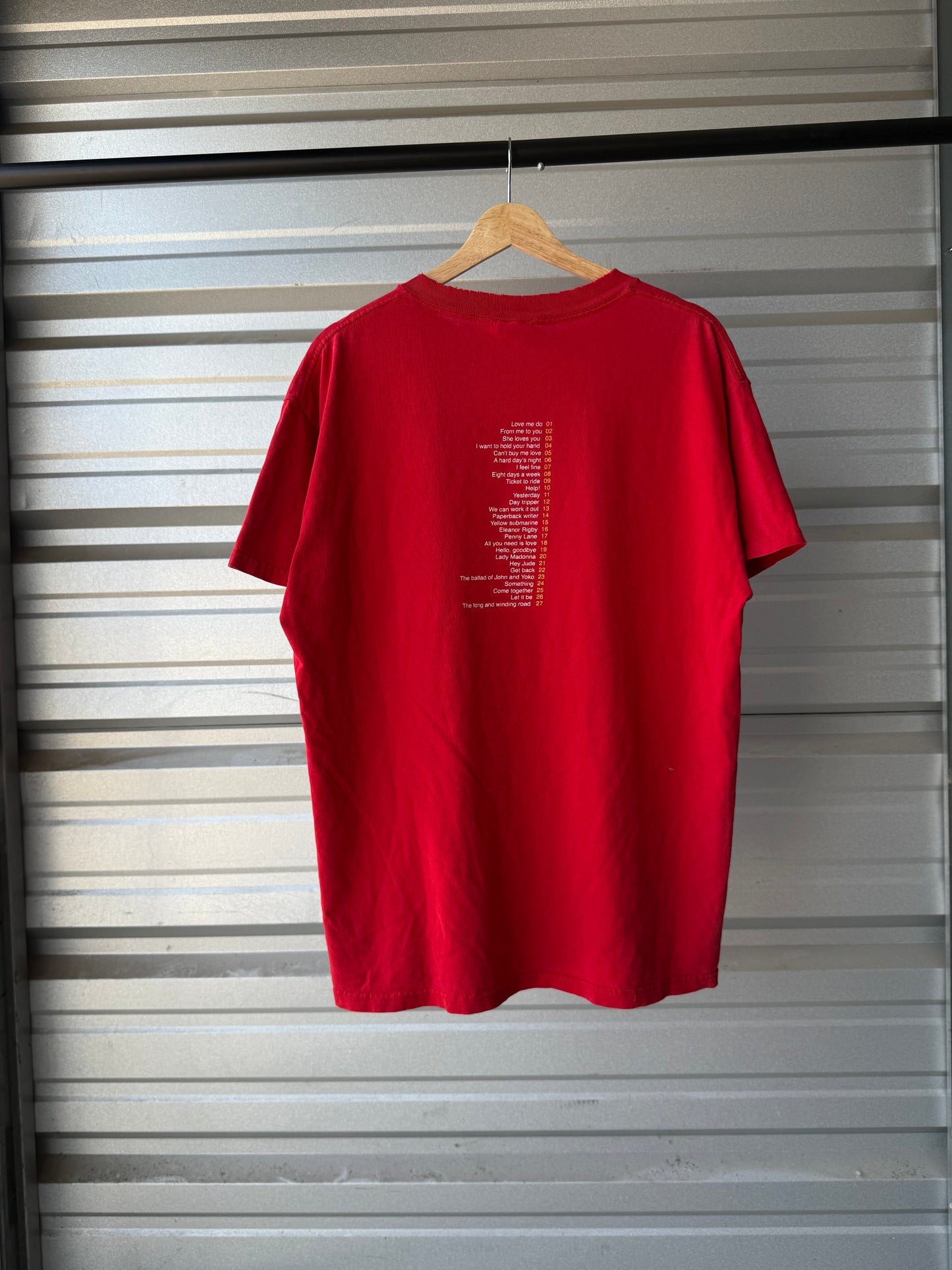Vintage The Beatles Tour T-Shirt - Large