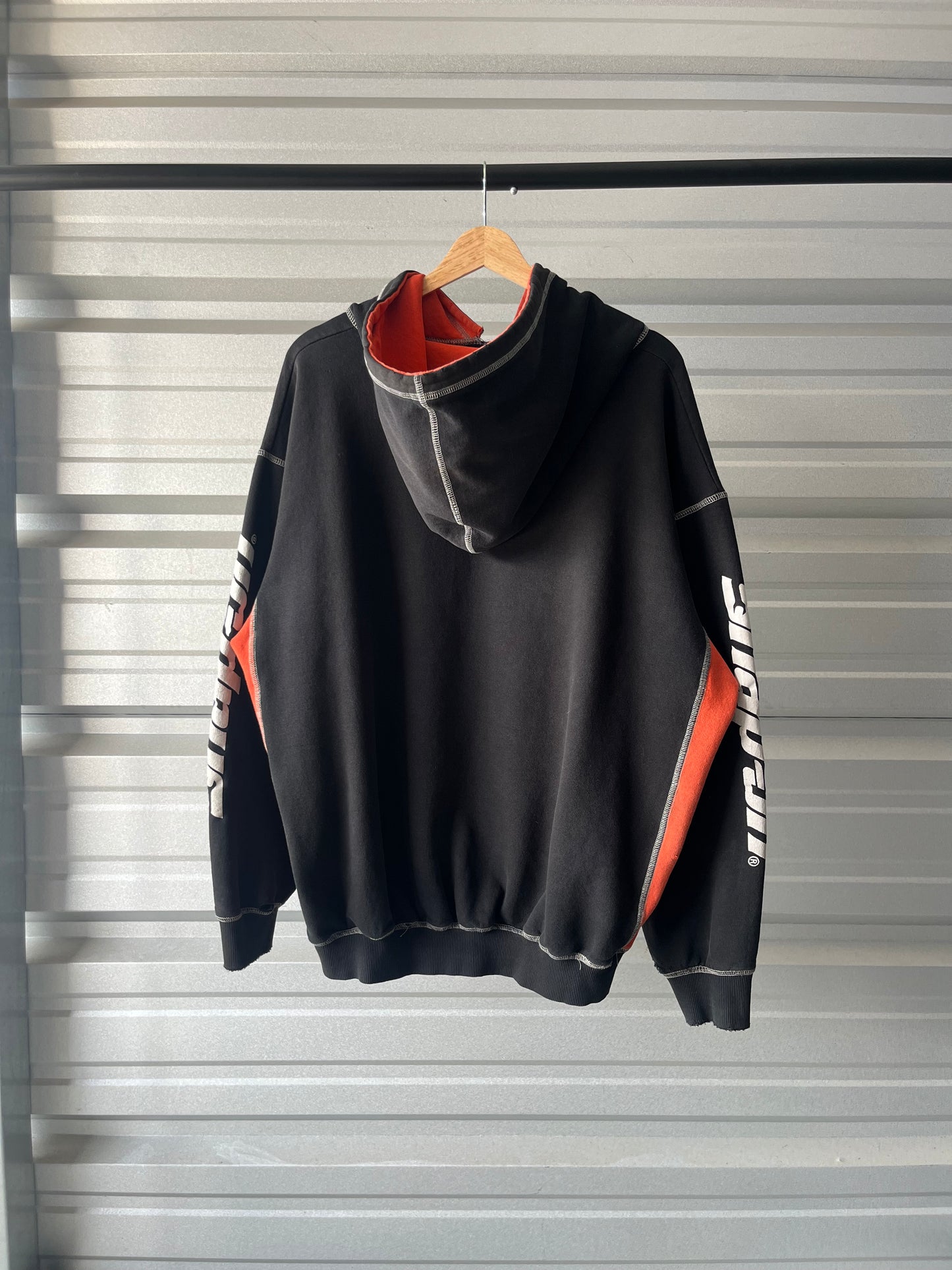 Vintage Snap-On Distressed Hoodie - XL
