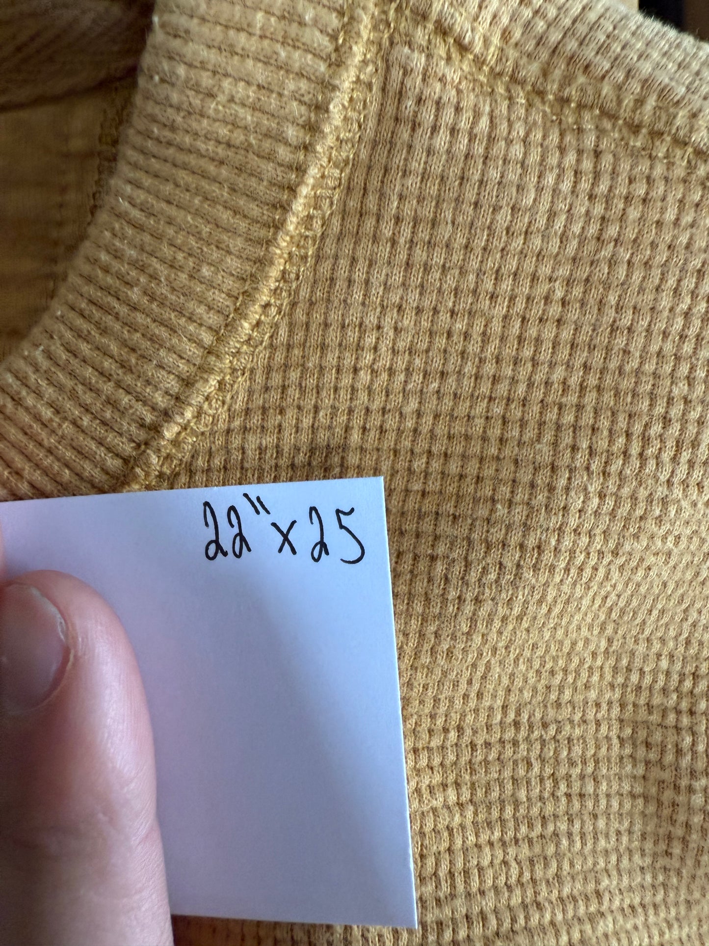 00s Eddie Bauer Yellow Thermal - Medium