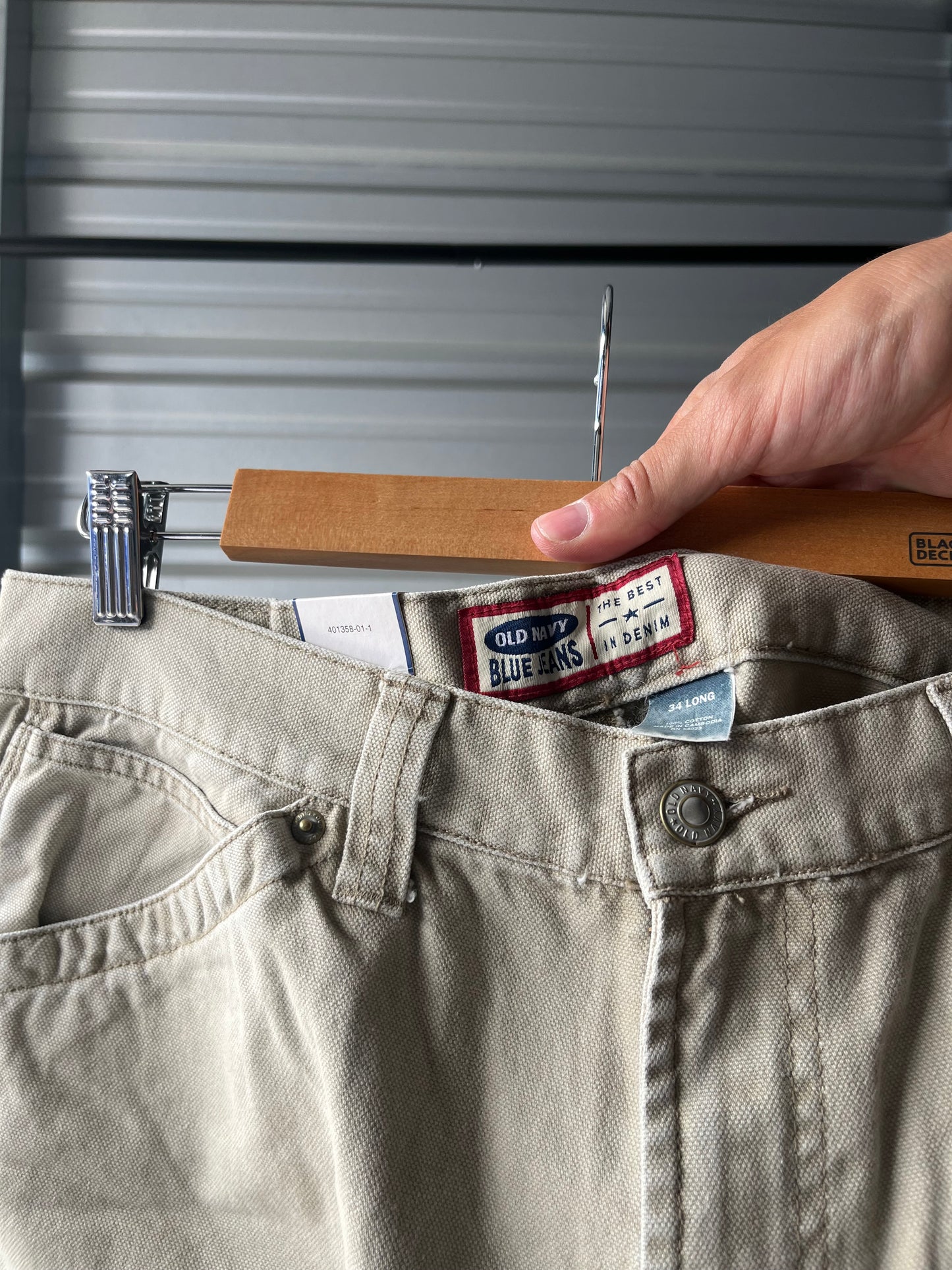 Vintage Old Navy Beige Carpenter Pants - 34