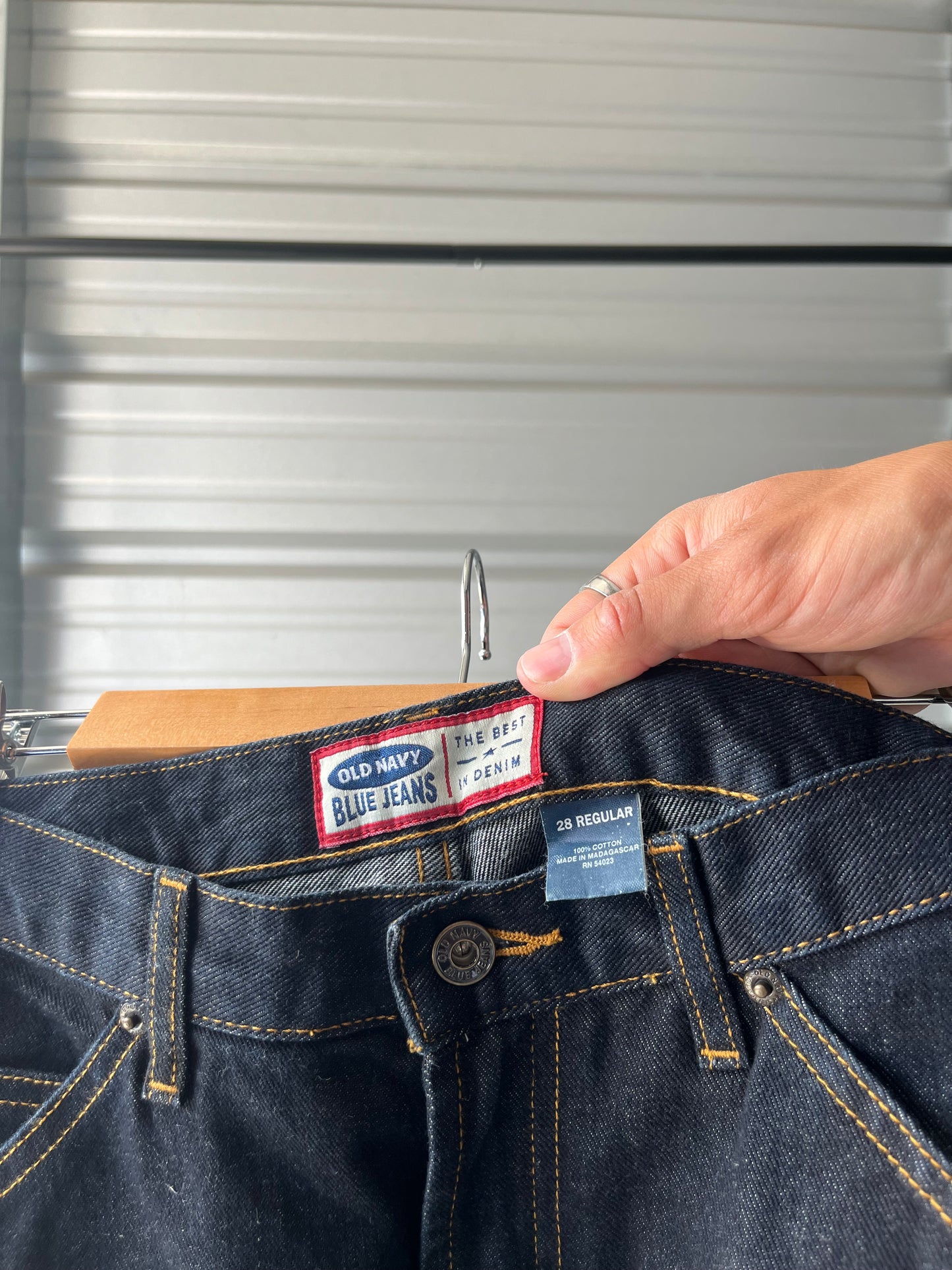 Vintage Old Navy Carpenter Blue Jeans - 28