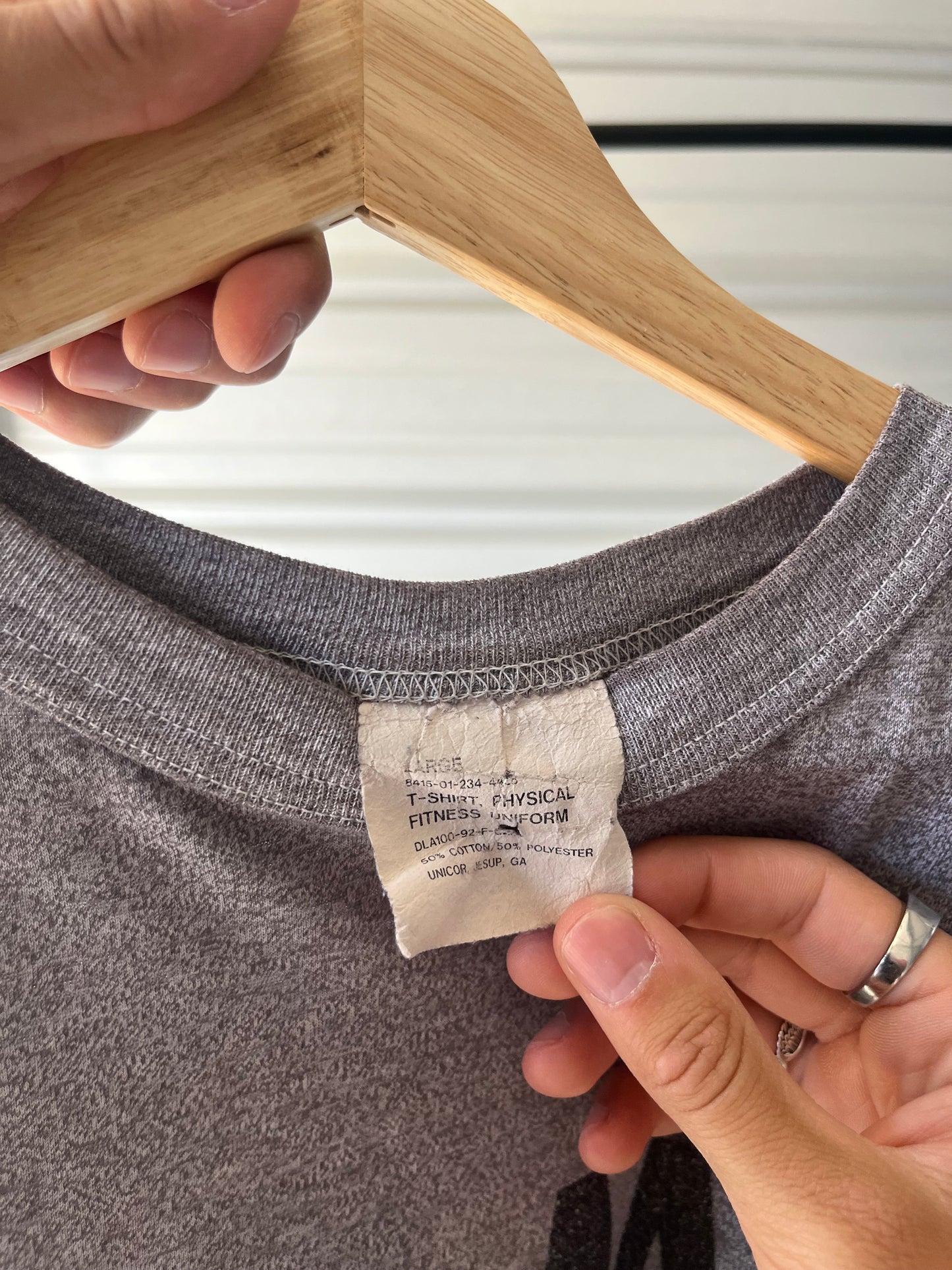 1960s US Army Heather Gray T-Shirt - Large