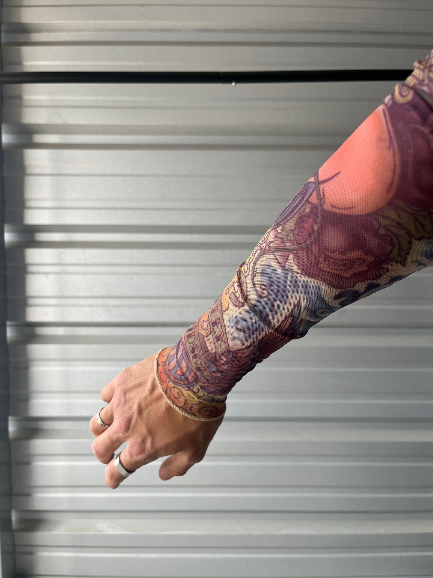 Vintage Harley Davidson Tattoo Sleeve T-Shirt - Medium