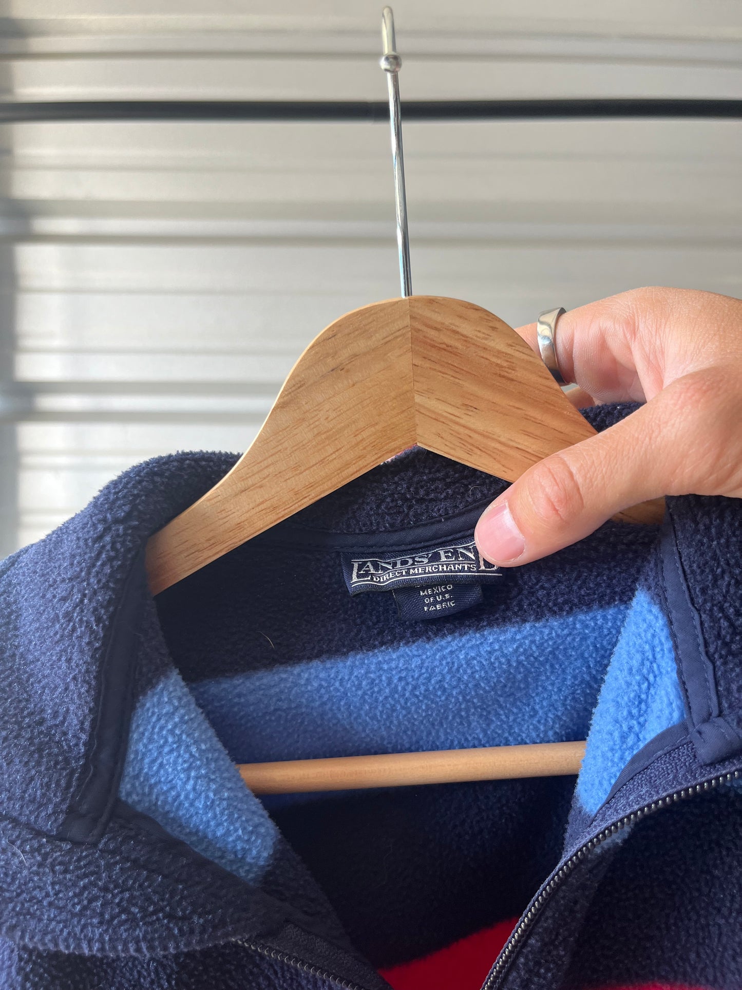 Vintage Kids Striped Fleece - Large