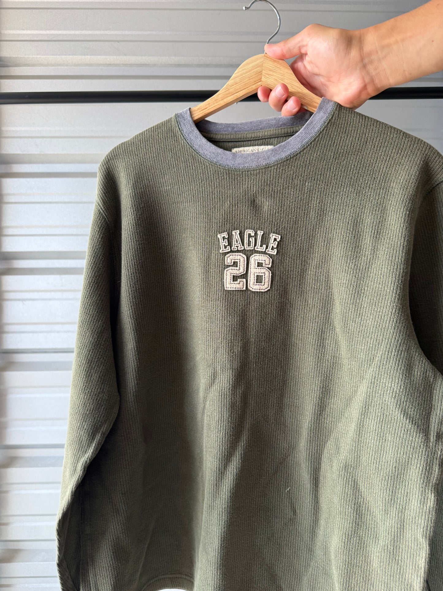 Vintage American Eagle Thermal Shirt - Medium