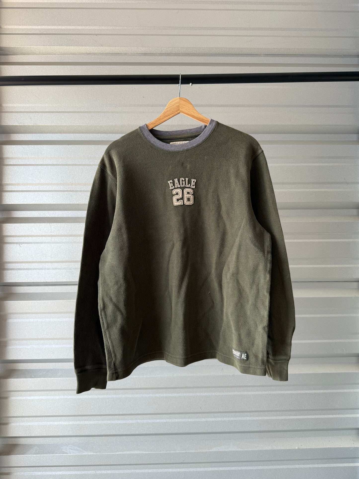 Vintage American Eagle Thermal Shirt - Medium