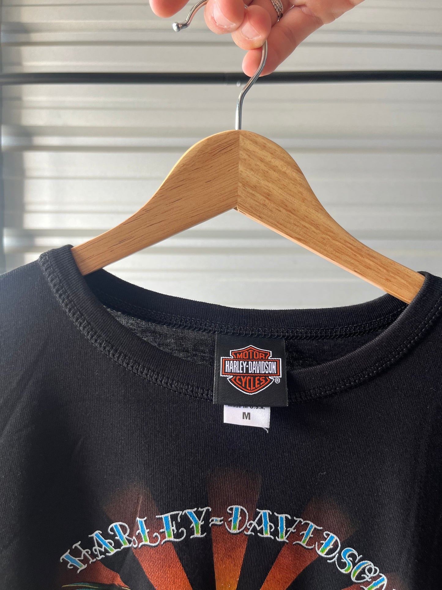 Vintage Harley Davidson Tattoo Sleeve T-Shirt - Medium