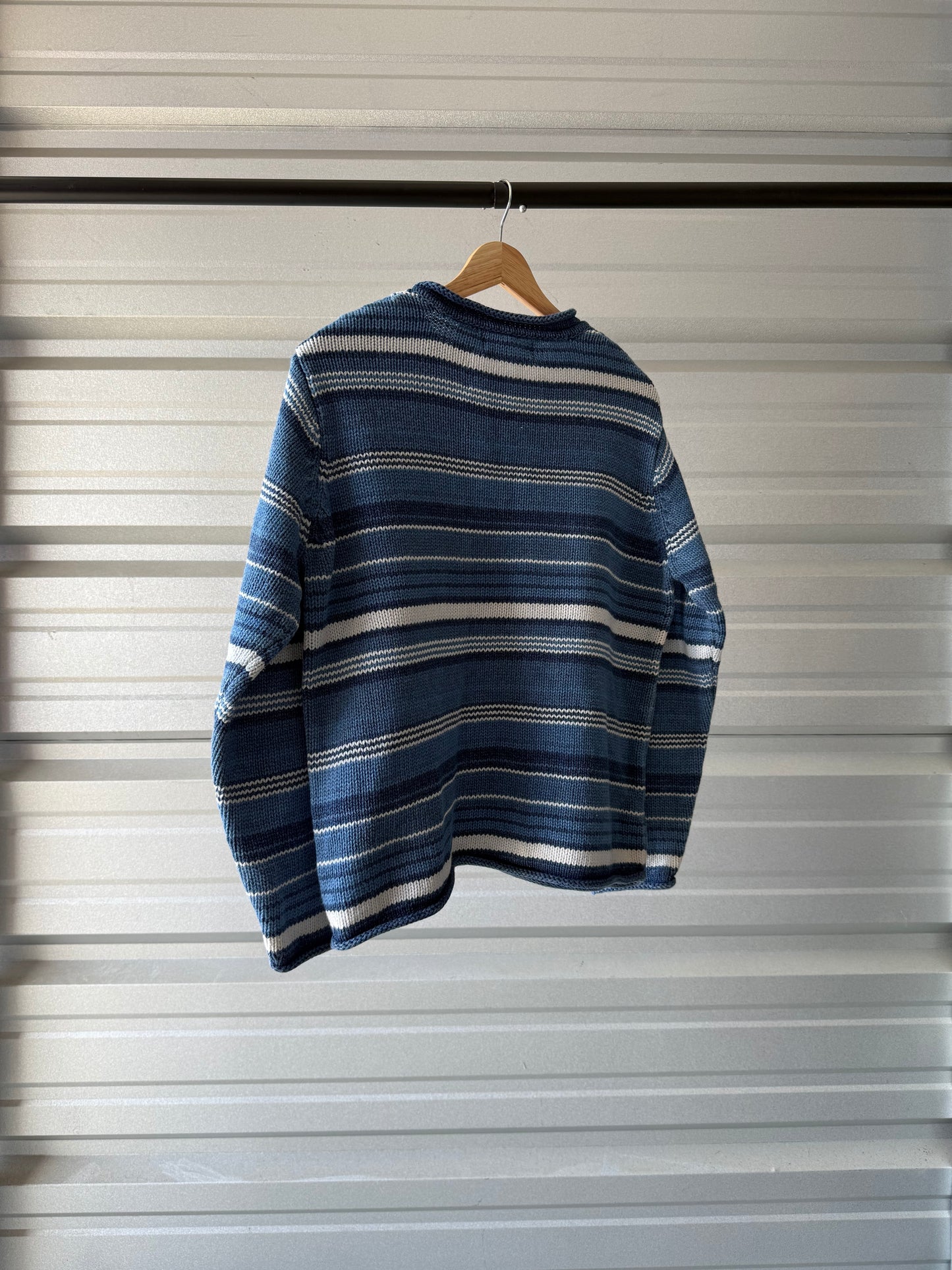 Vintage Orville Indigo Dyed Knit Sweater - Large