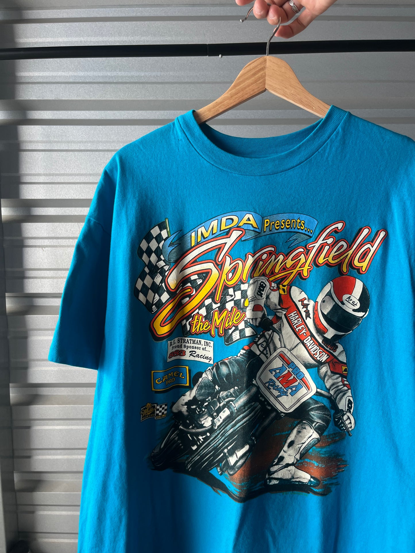 Vintage Harley Davidson Racing T-Shirt - XL