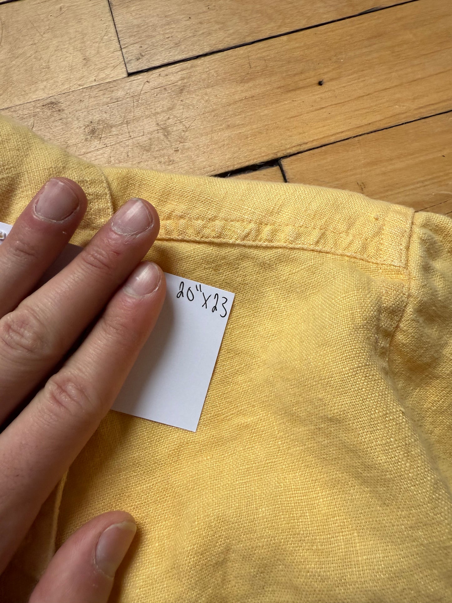 00s Relativity Yellow Linen Jacket - Women’s Large