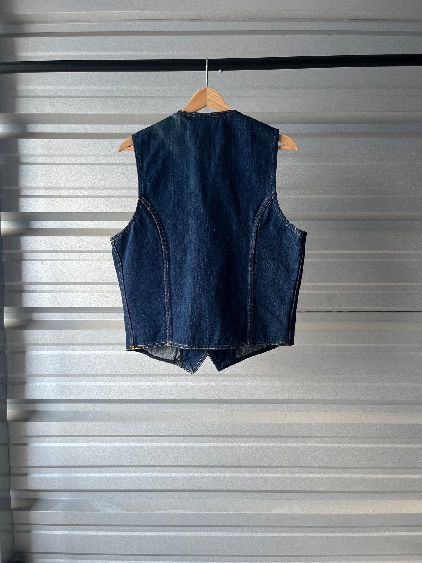 Vintage Denim Vest - Medium