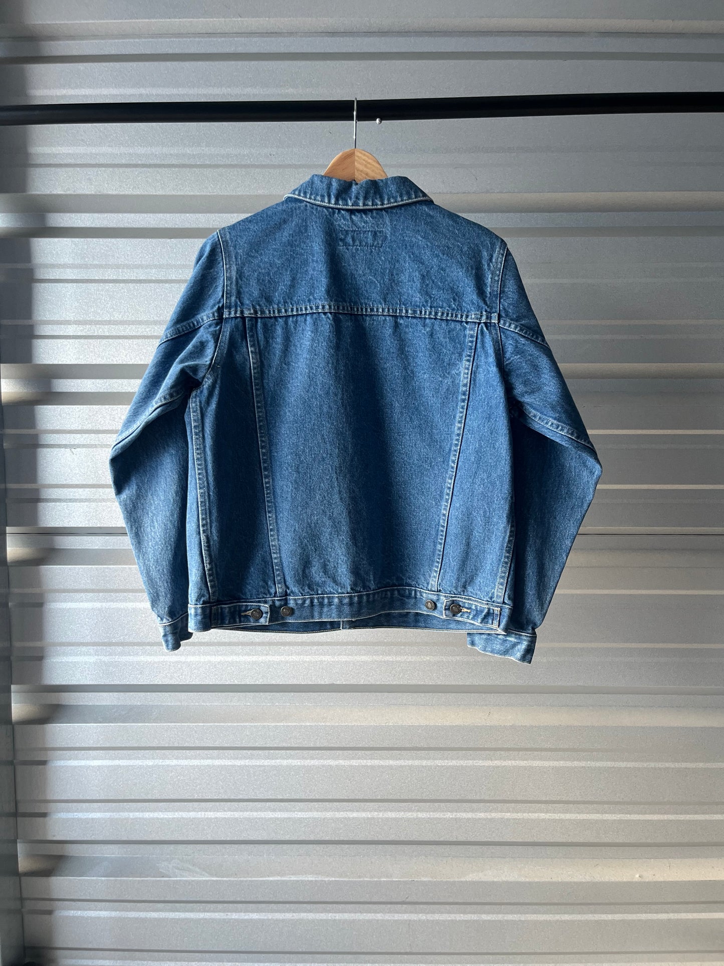 Vintage Denim Trucker Jacket - Small