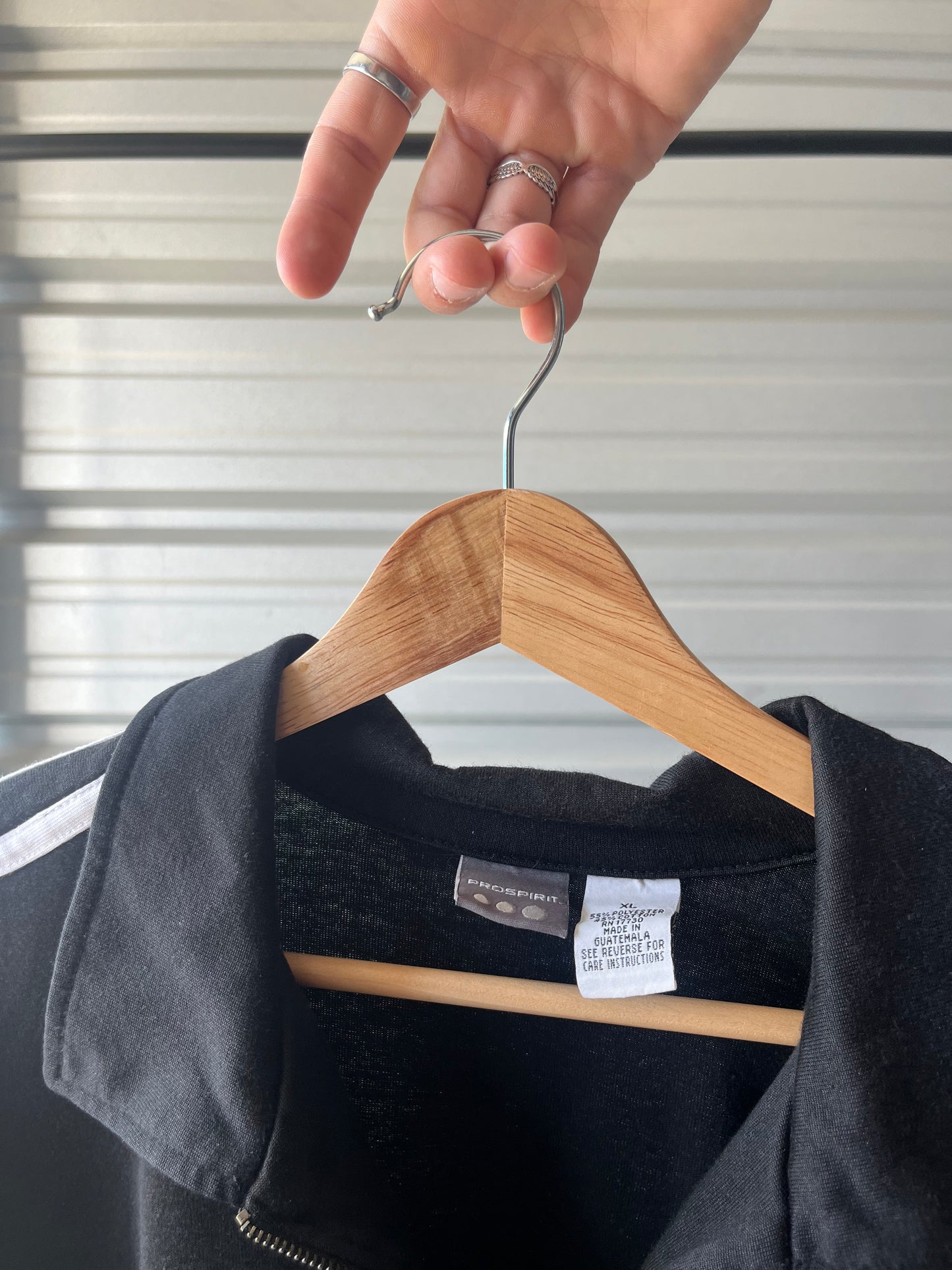 Vintage Striped Quarter zip Pullover - XL