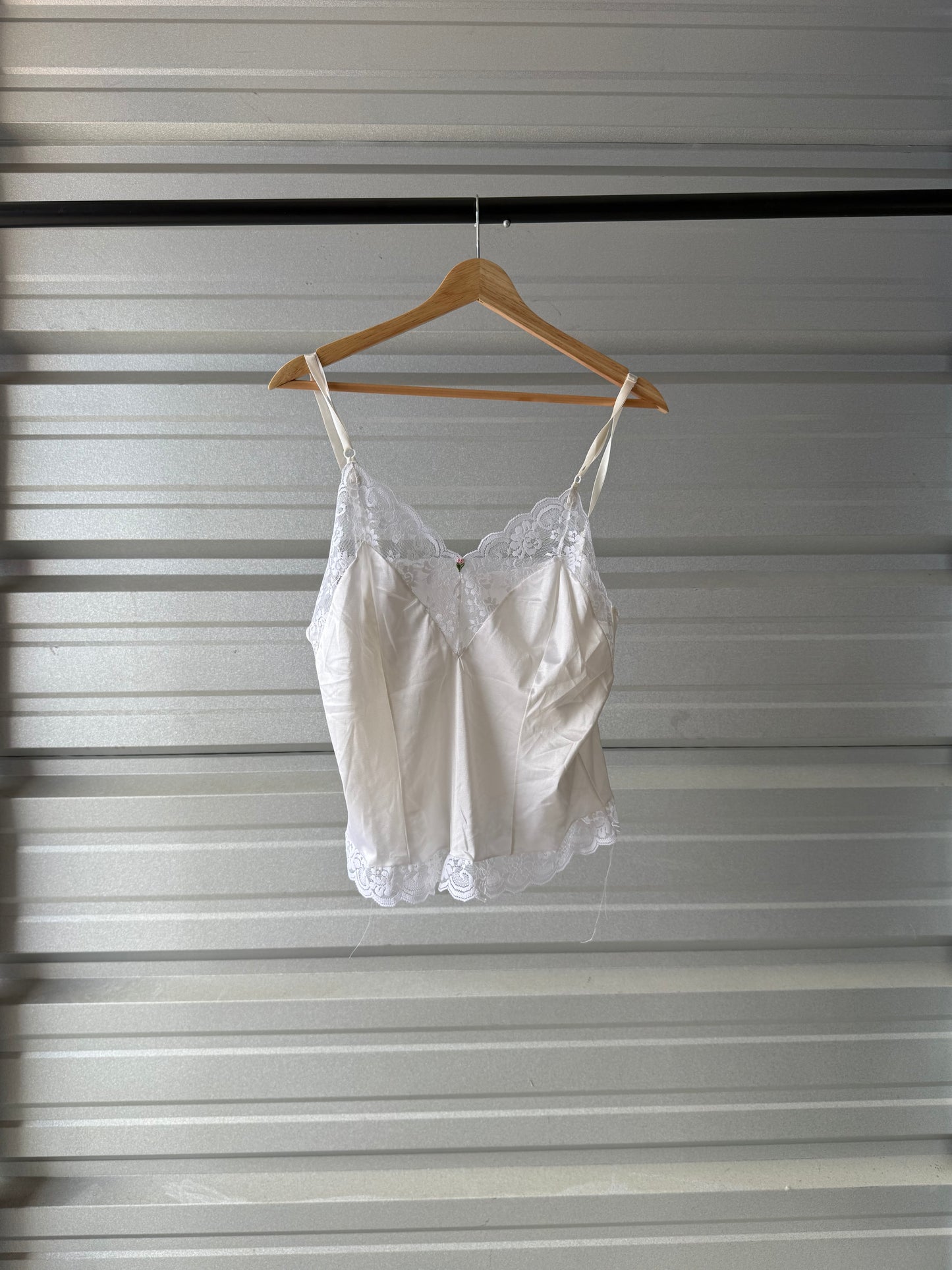 Vintage White Lace Cami Top - Size 6
