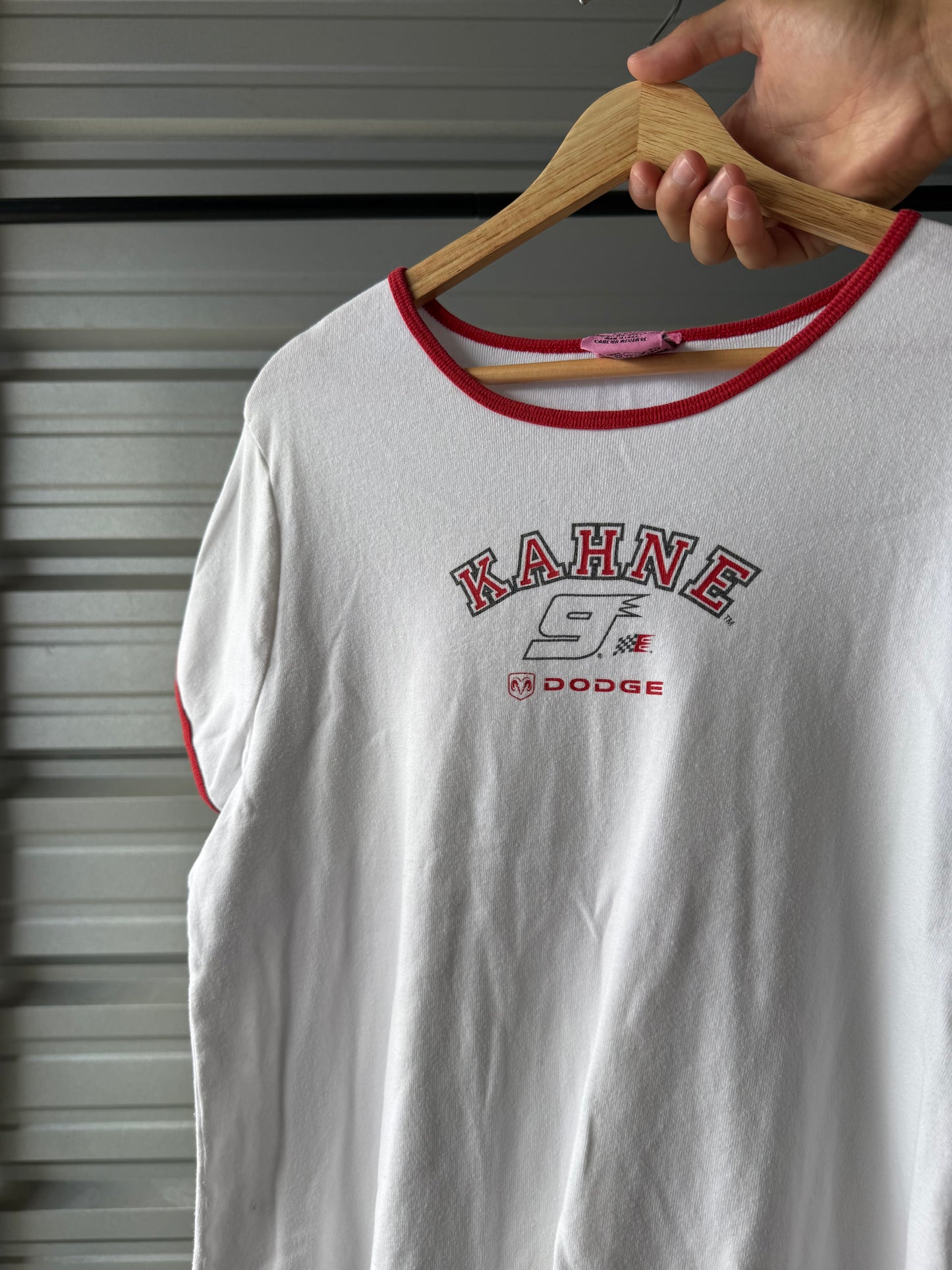 Vintage White/Red NASCAR T-Shirt - XL