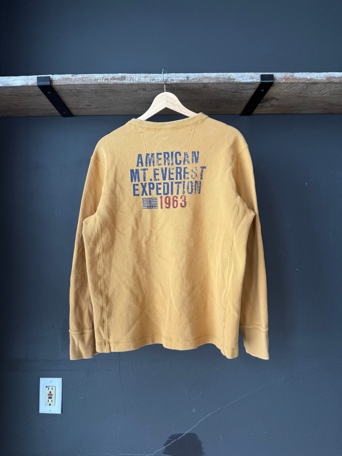 00s Eddie Bauer Yellow Thermal - Medium