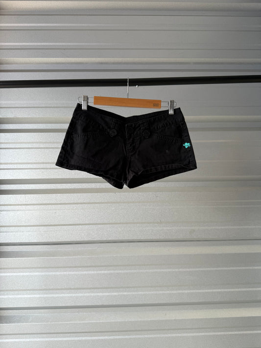 Vintage Black Mini Shorts - Size 1