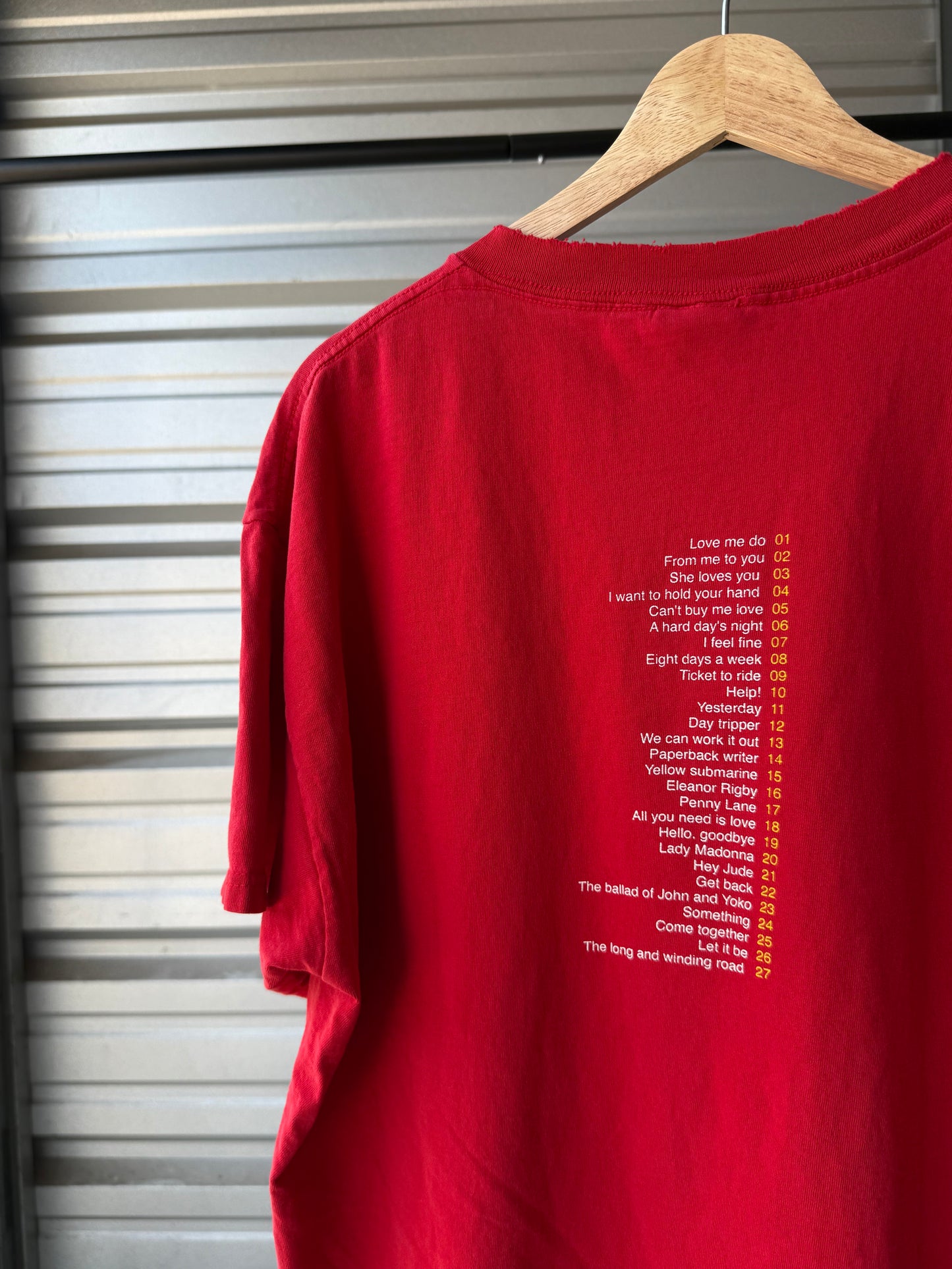 Vintage The Beatles Tour T-Shirt - Large