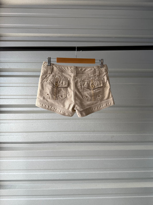 Vintage Beige Aeropostale Mini Shorts - Size 3