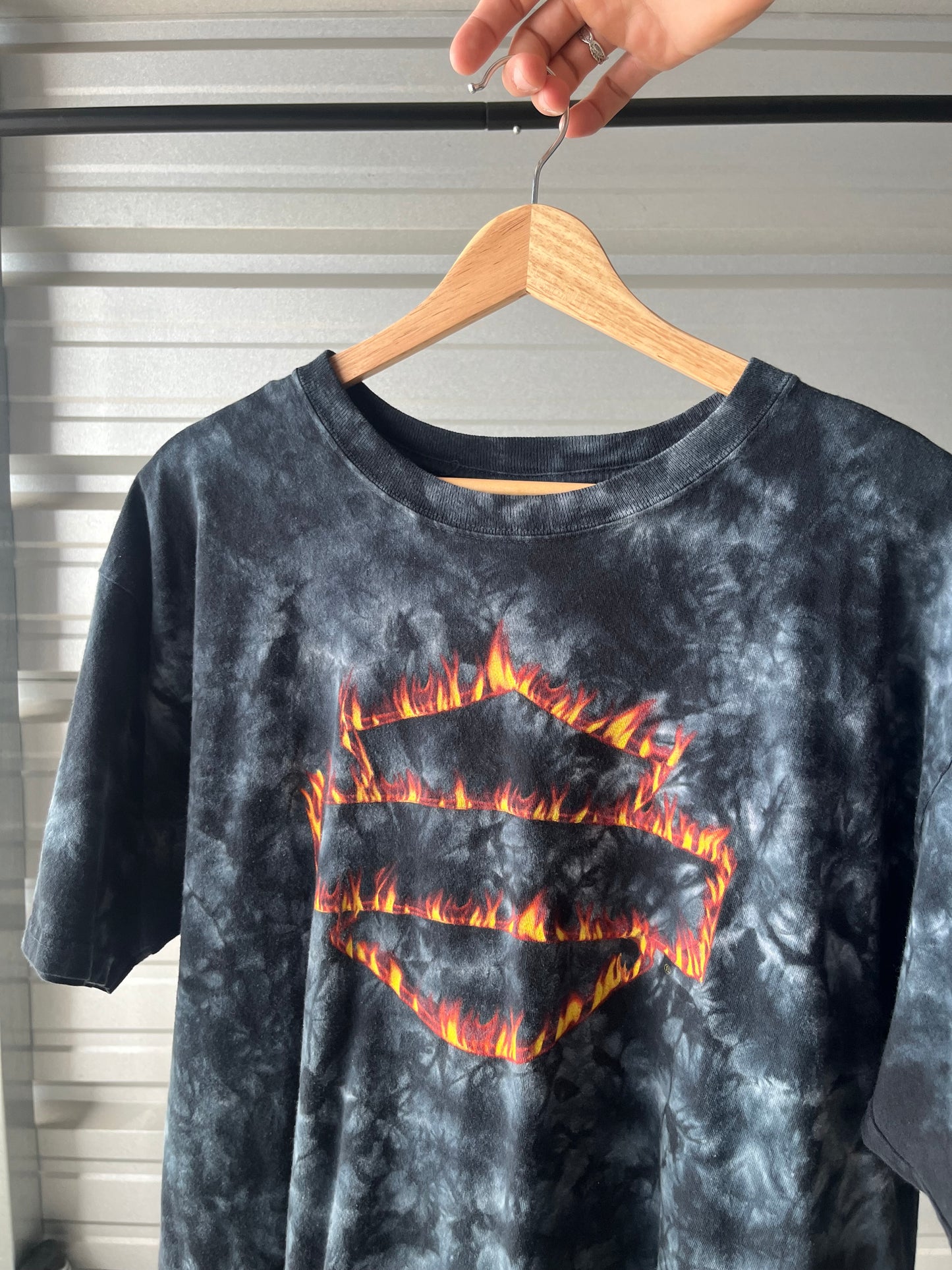 Vintage Harley Davidson Flames T-Shirt - Large