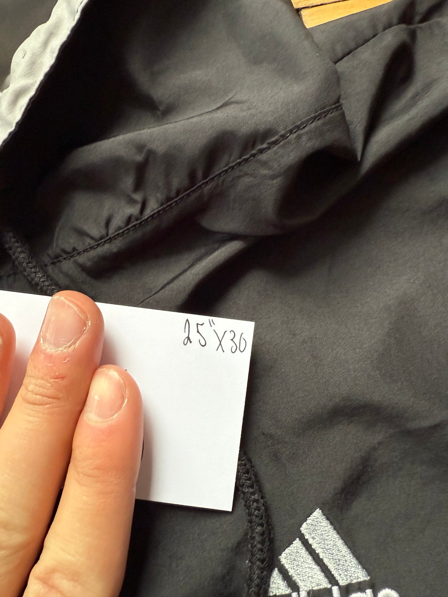 90s Adidas Black & White Striped Windbreaker - XL