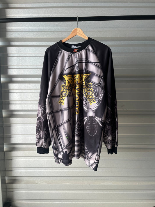 Vintage Xtreme Motocross Spider Web Jersey - Large