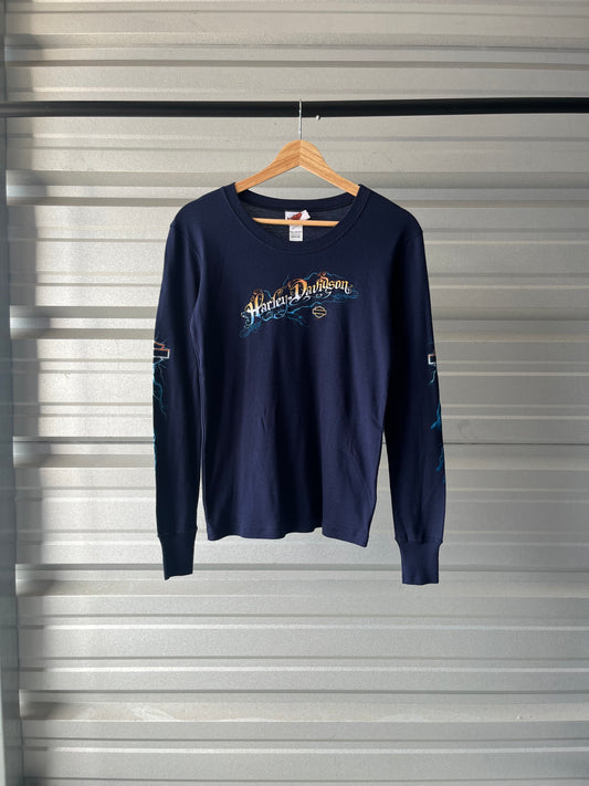 Vintage Harley Davidson Long Sleeve Top - Medium