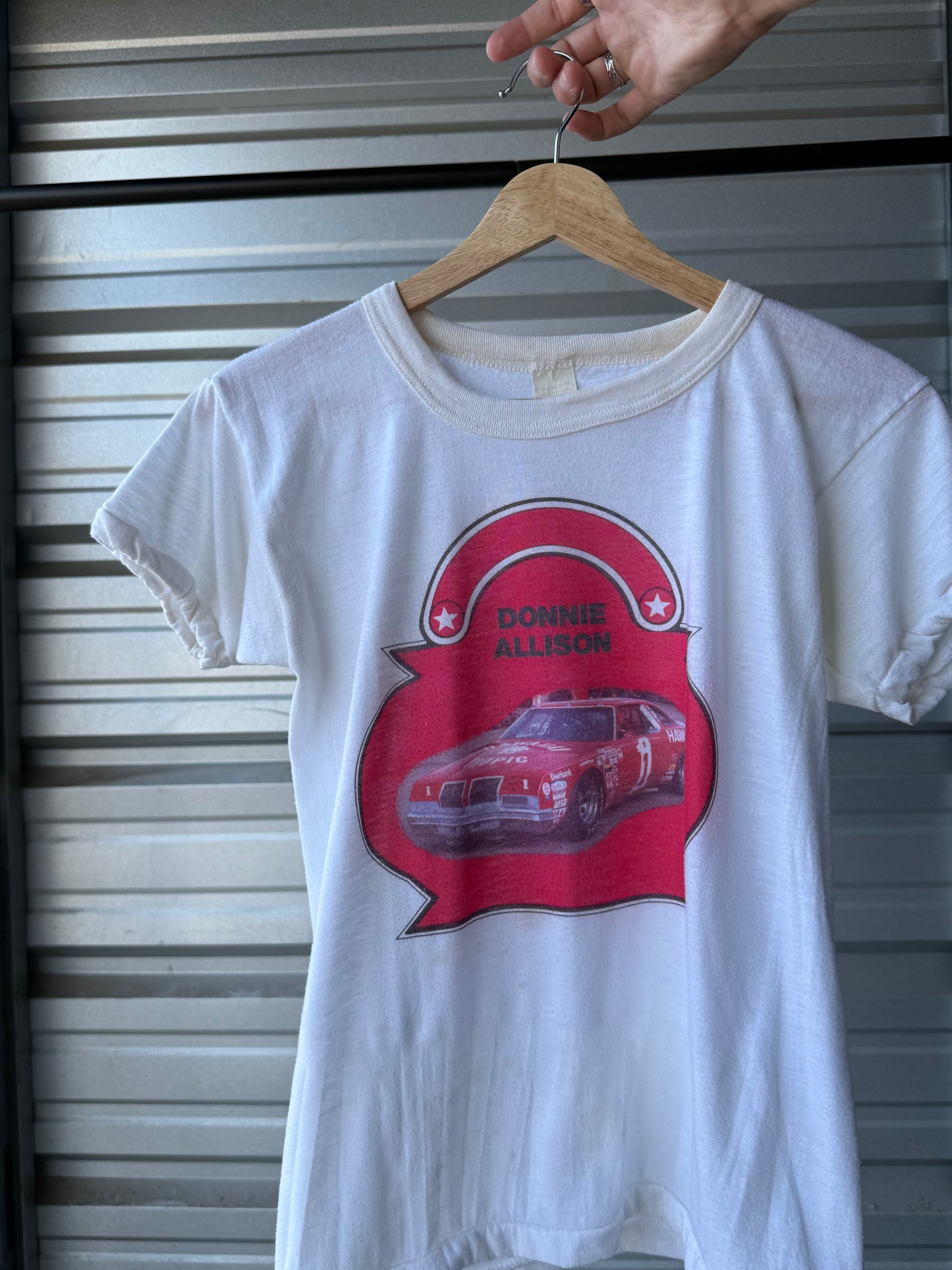 Vintage 70s Donnie Allison Ringer T-Shirt - Small