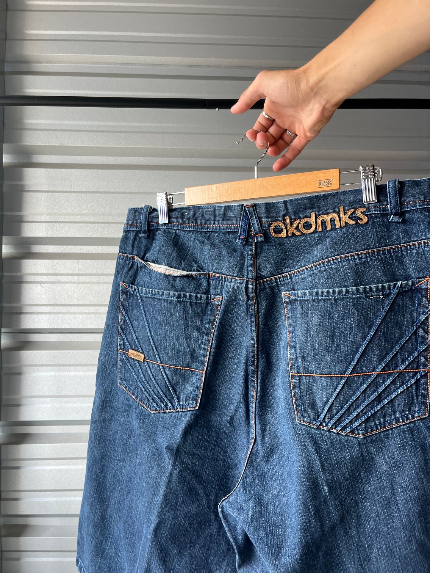 Vintage Akdmks Baggy Denim Shorts - 36