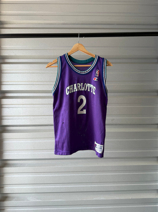 Vintage Charlotte Hornets Champion Jersey - Small
