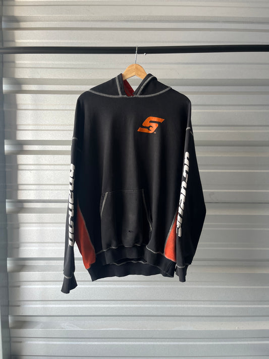 Vintage Snap-On Distressed Hoodie - XL
