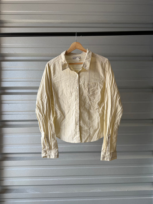 Vintage Yellow Button Down Shirt - XL