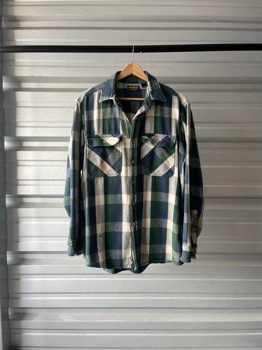Vintage OshKosh Distressed Flannel - XL