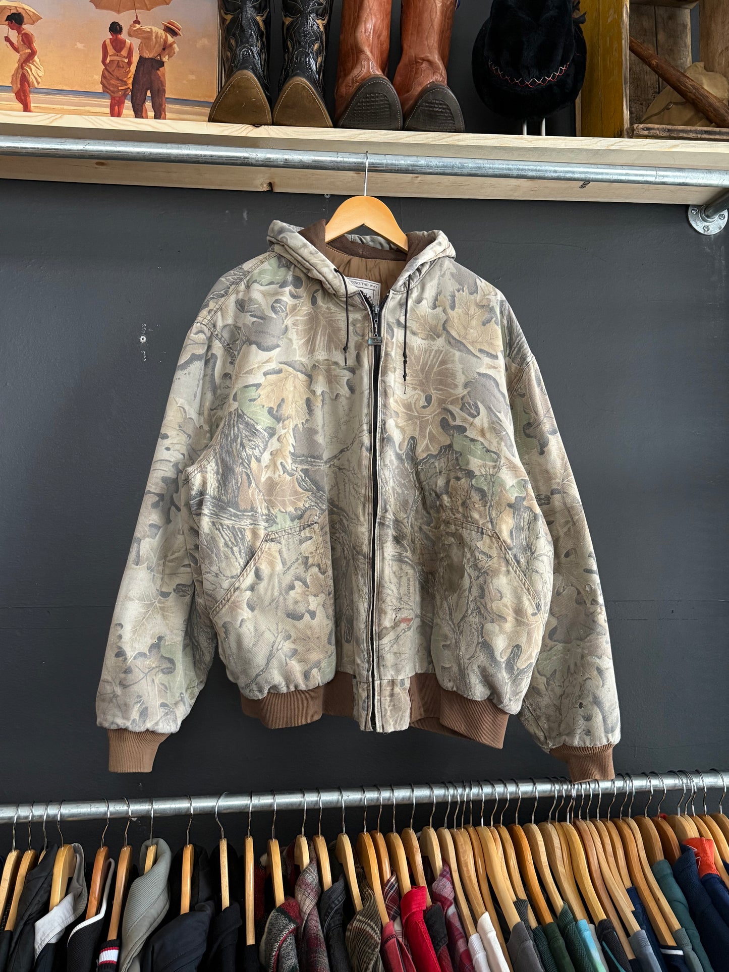 Vintage Walls Camo Hooded Jacket - XL