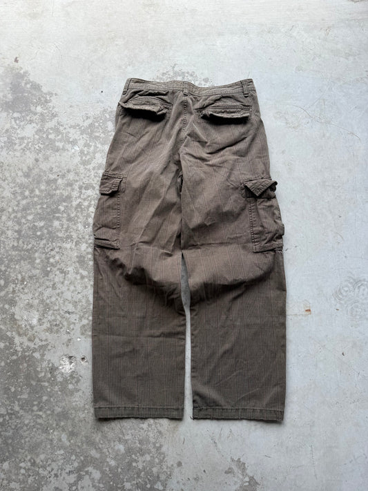 Vintage Old Navy Brown Plaid Baggy Pants - 32x30