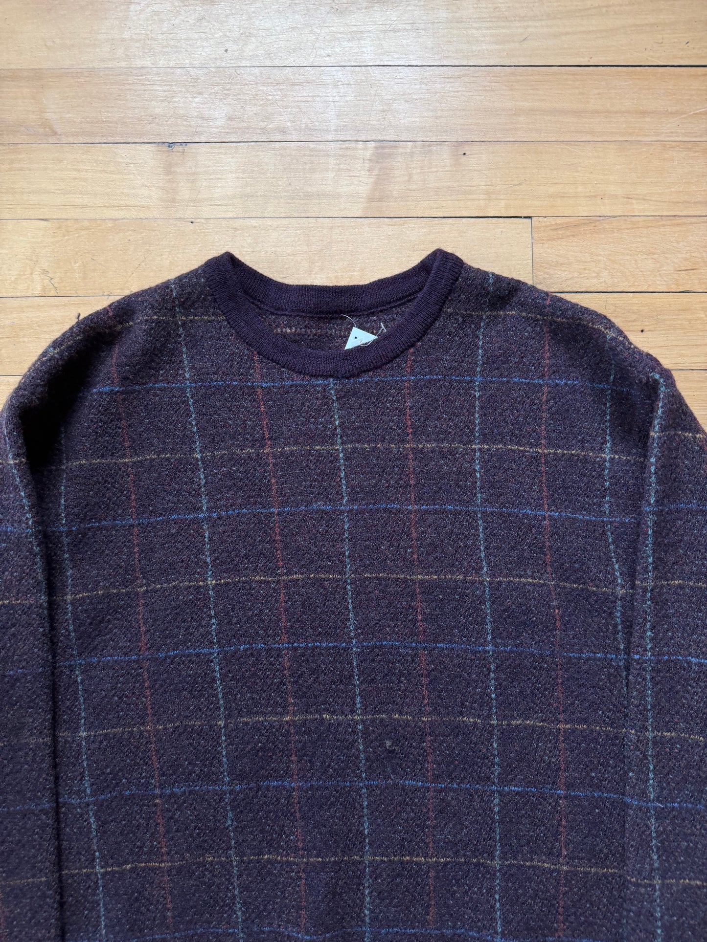 90s Multicolor Patch Sweater - Medium