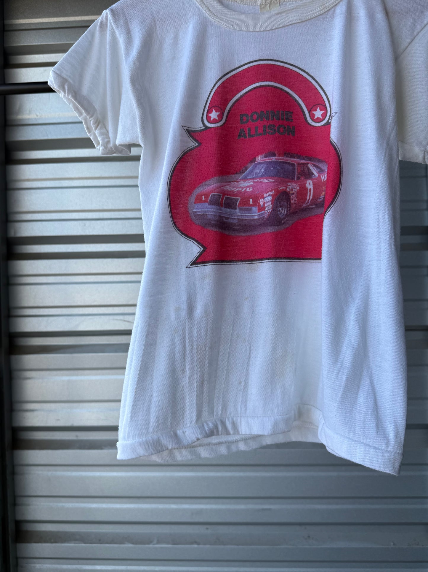 Vintage 70s Donnie Allison Ringer T-Shirt - Small