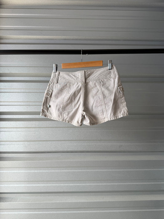 Vintage Plugg Tan Mini Shorts - Size 3