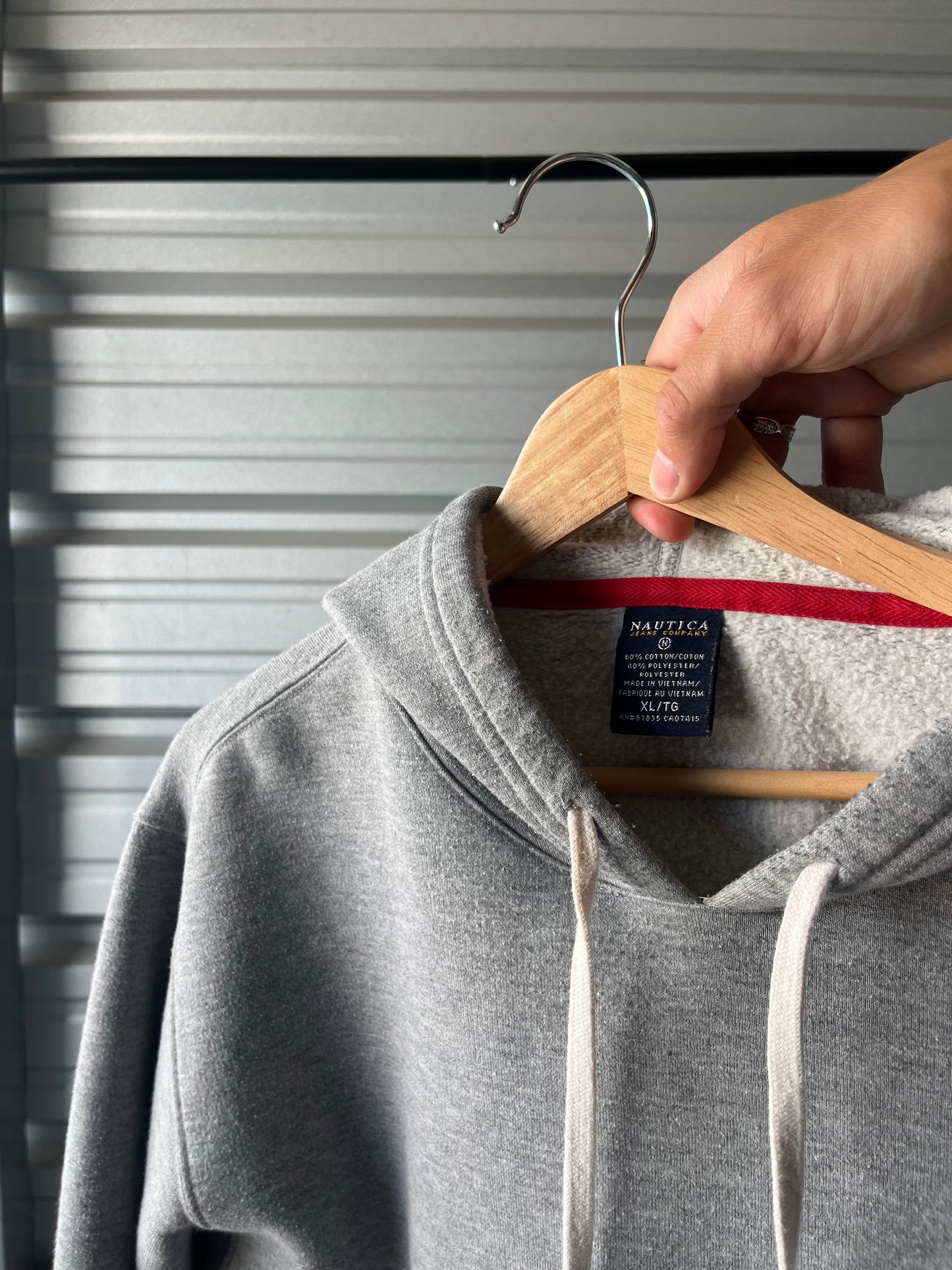 Vintage Nautica Embroidered Hoodie - XL