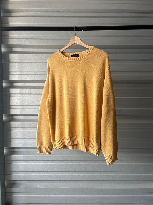 Vintage Yellow Sweater - Large