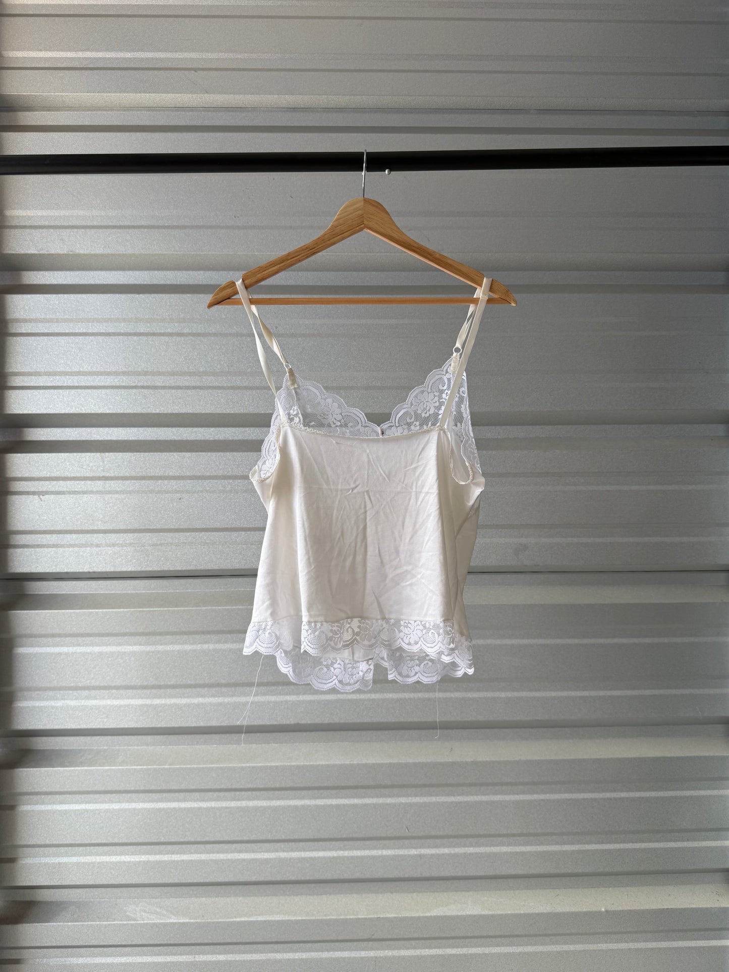 Vintage White Lace Cami Top - Size 6