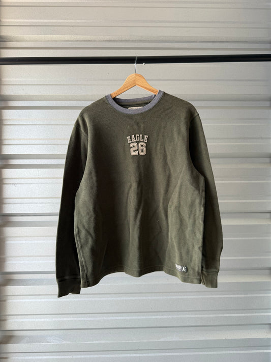 Vintage American Eagle Thermal Shirt - Medium
